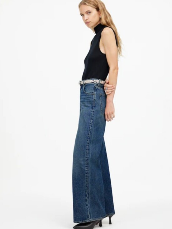 Madewell Denim - Madewell Tall Super Wide Leg Jeans Concho Wash